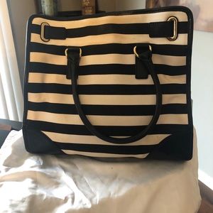 MICHAEL Michael Kors Bags - Michael Kors Hamilton Tote lrg black white stripe MICHAEL Michael Kors Bags - Michael Kors Hamilton Tote lrg black white stripe